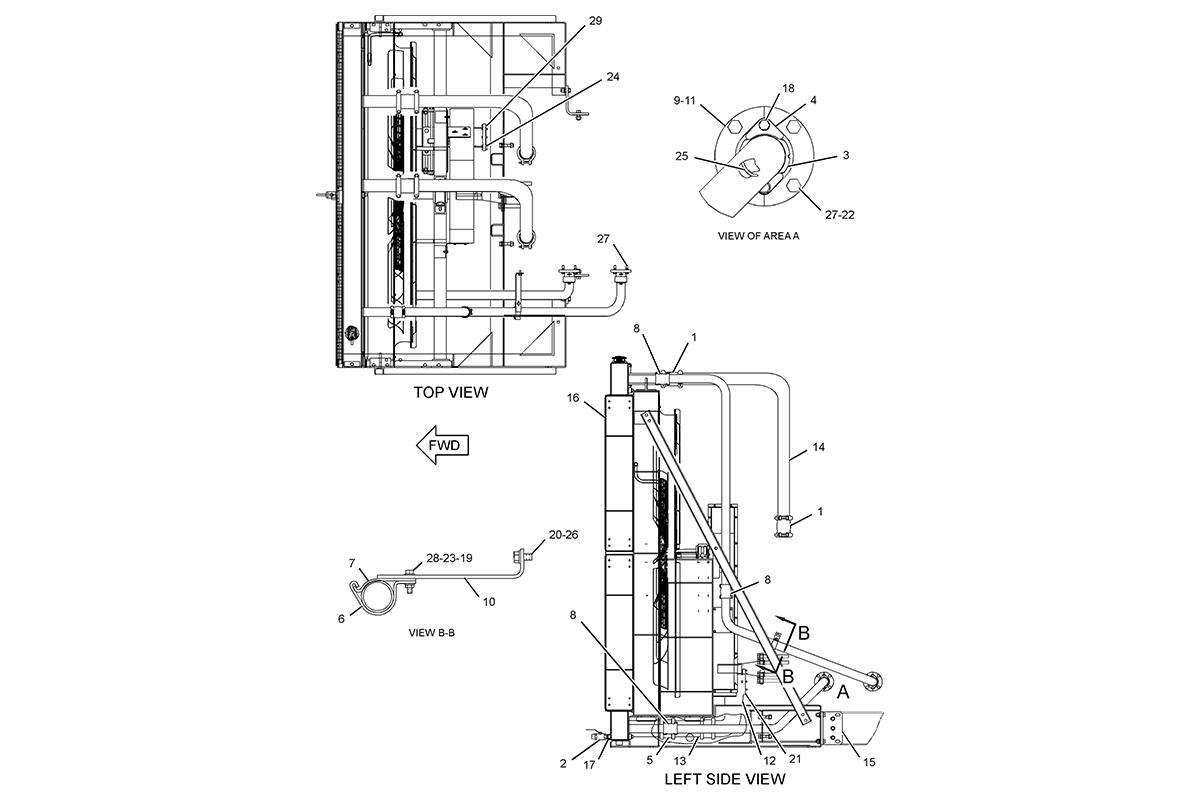 CATERPILLAR RADIATOR & FAN GP