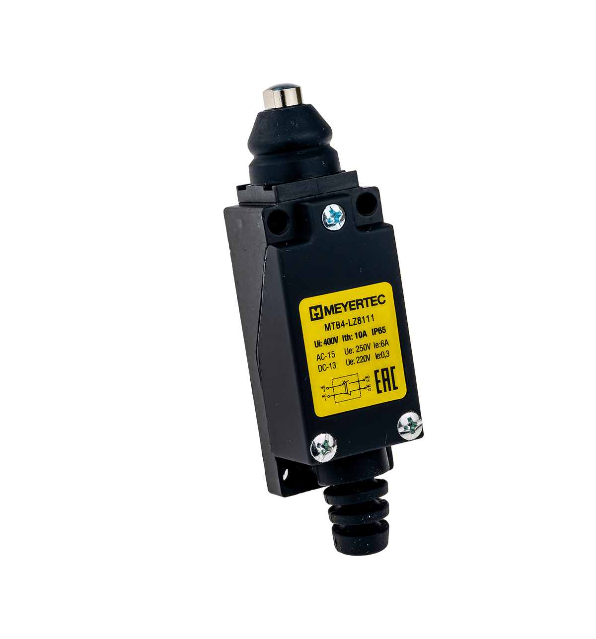 Выключатель концевой, IP65, кнопка нажимная MTB4-LZ8111