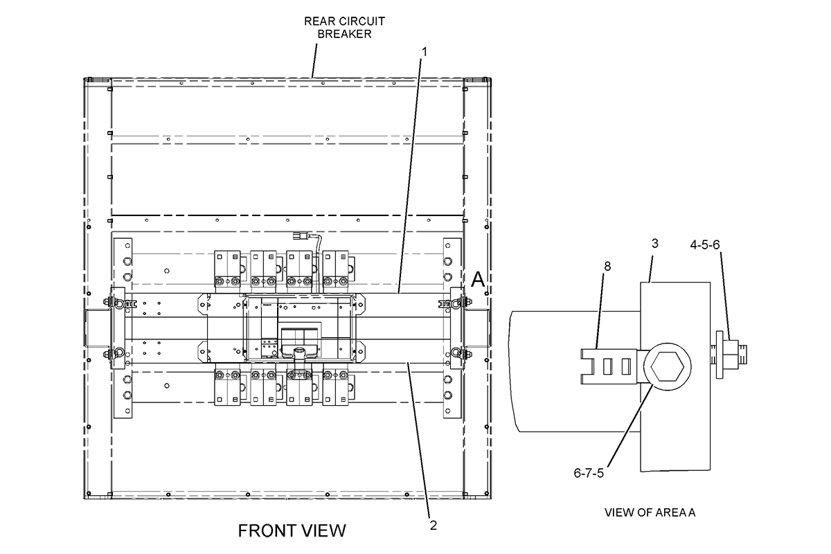 CATERPILLAR PANEL GP-CIRCUIT BREAKER –REAR