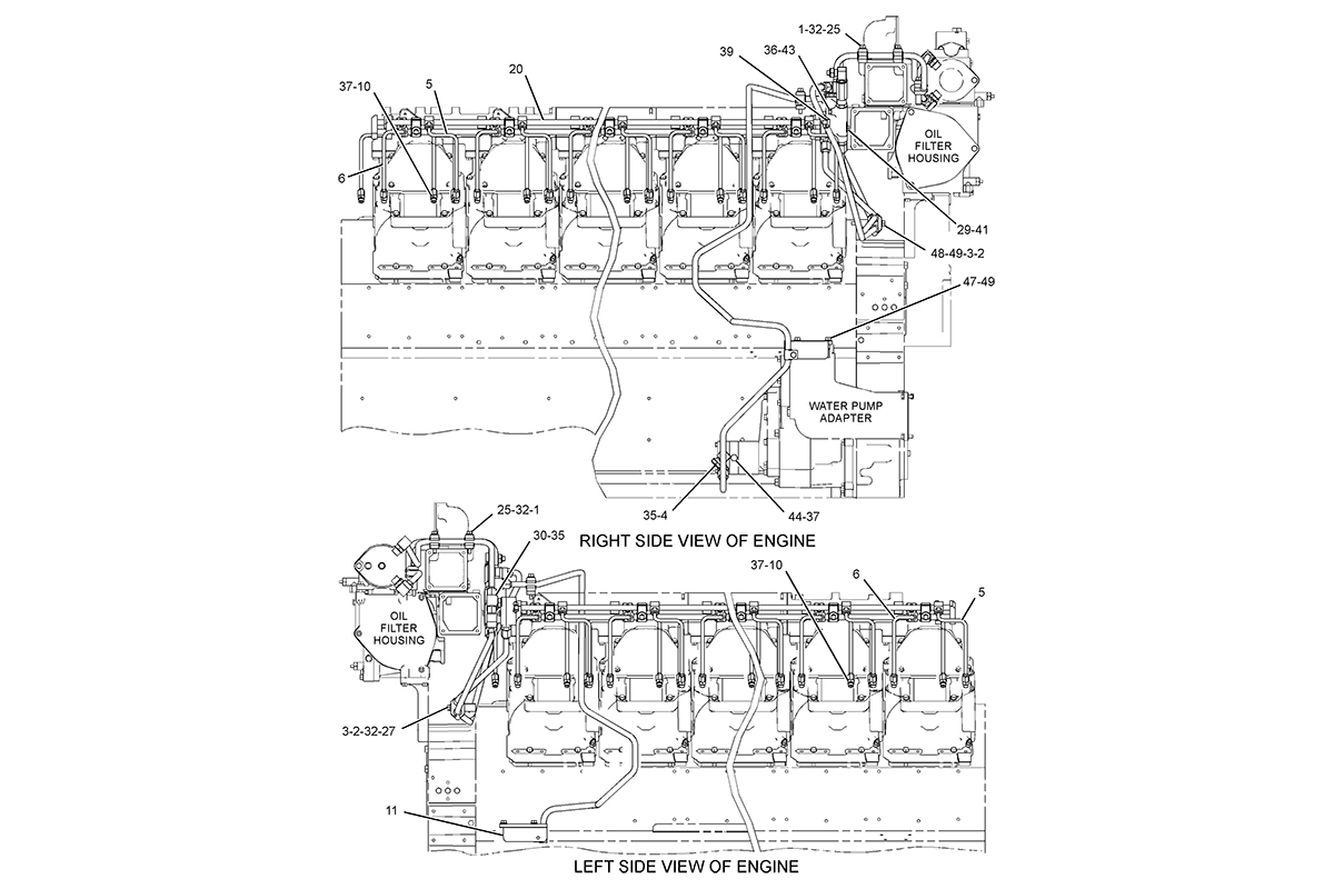 CATERPILLAR LINES GP-FUEL INJECTION