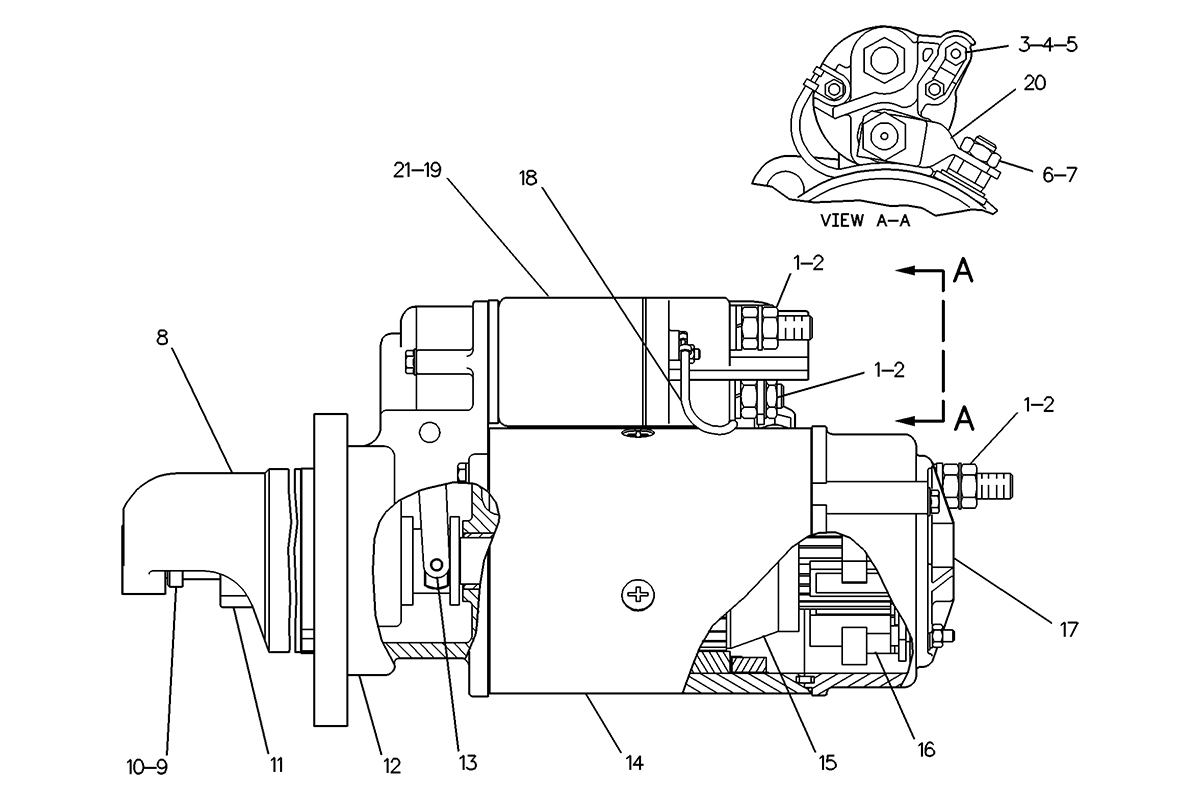 CATERPILLAR STARTING MOTOR GP-ELECTRIC