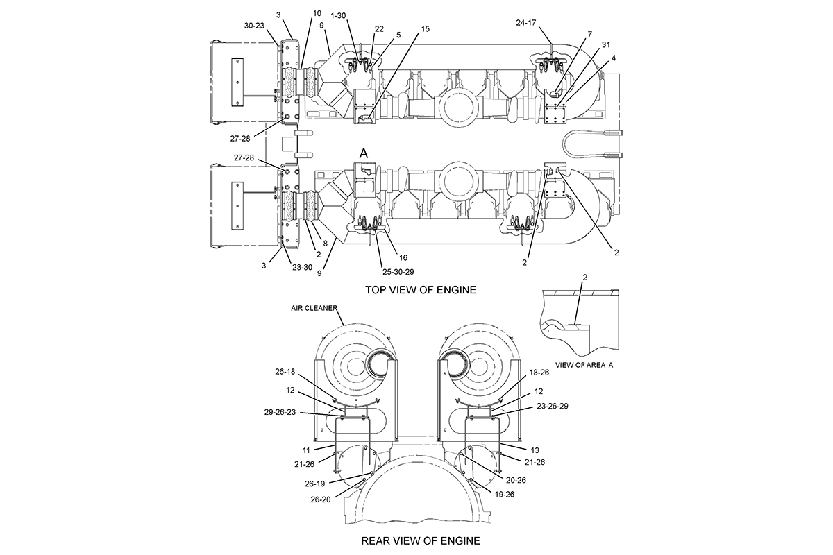 CATERPILLAR MOUNTING GP-AIR CLEANER