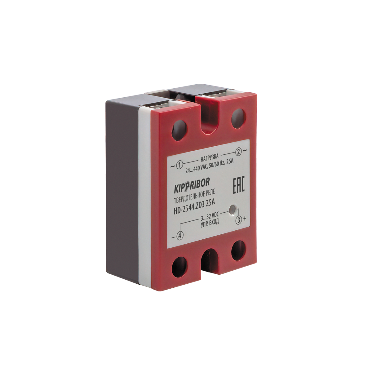 Модификация HD-2544.ZD3 [M02], реле твердотельное 1-ф, тип HD, 25 А HD-2544.ZD3