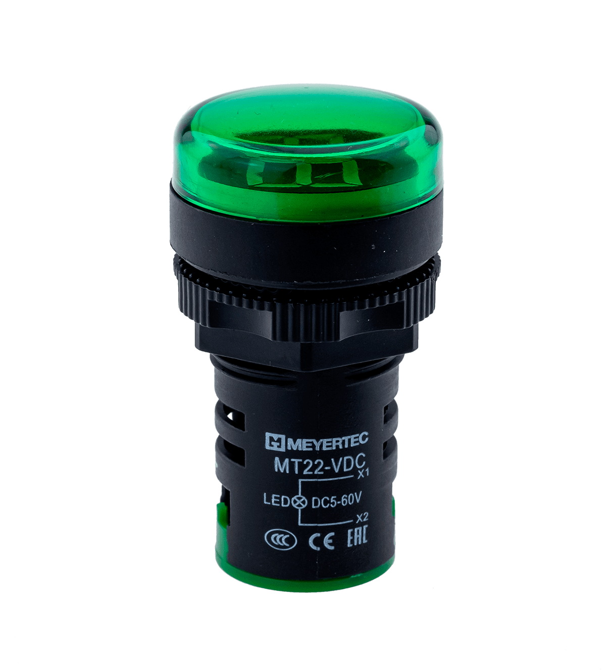 Индикатор напряжения, 5-60V DC, зеленый MT22-VDC3