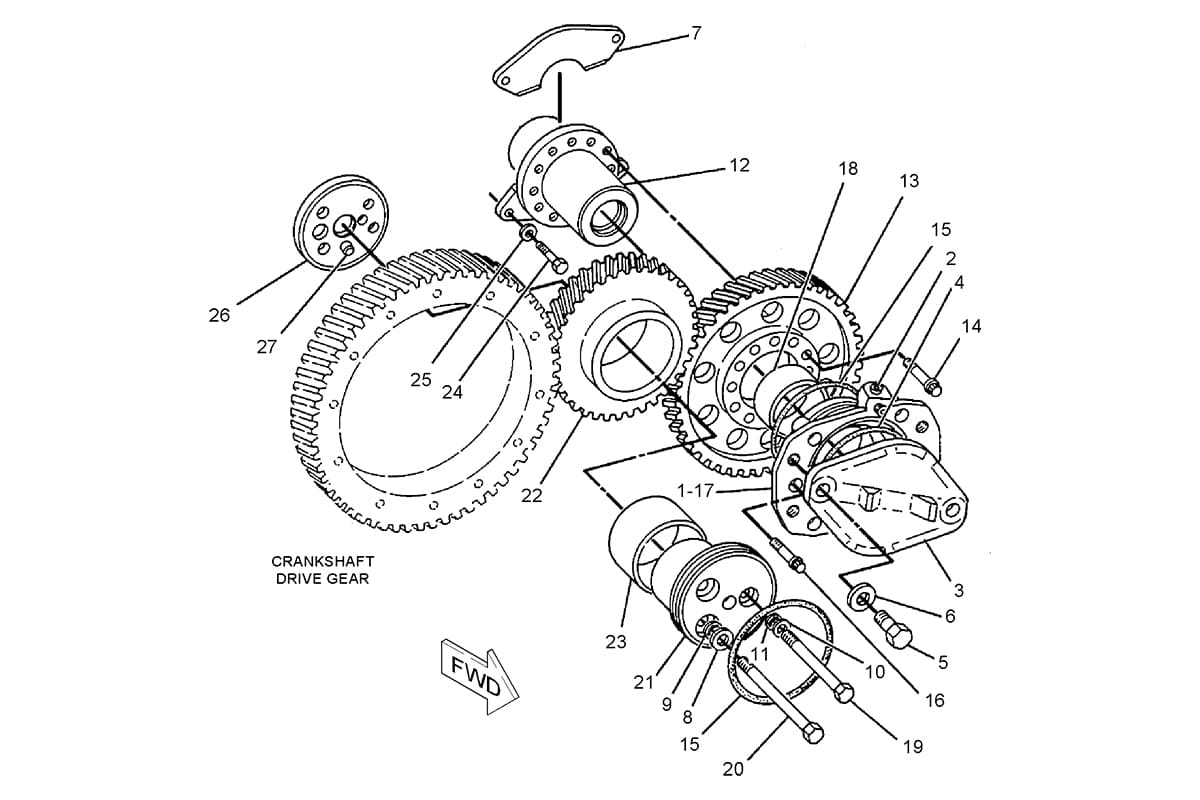 CATERPILLAR DRIVE GP-ACCESSORY –LOWER, LH