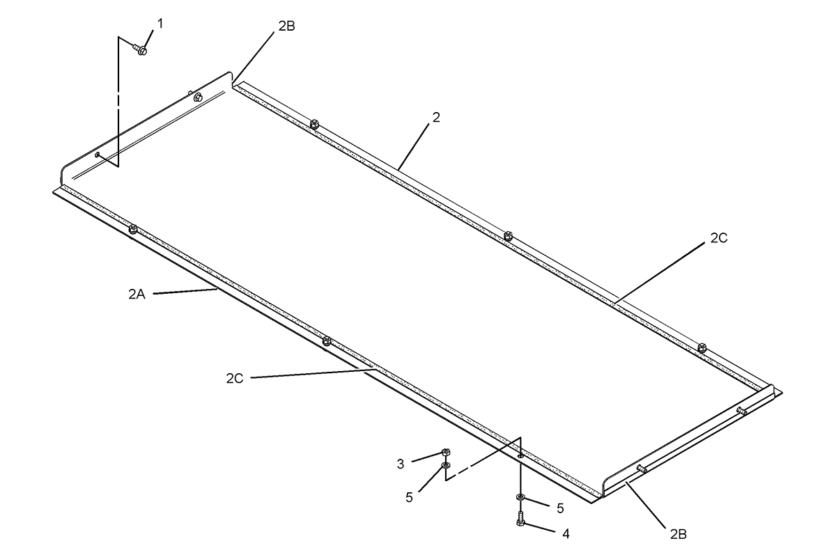 CATERPILLAR COVER GP-EXTENSION BOX –BOTTOM