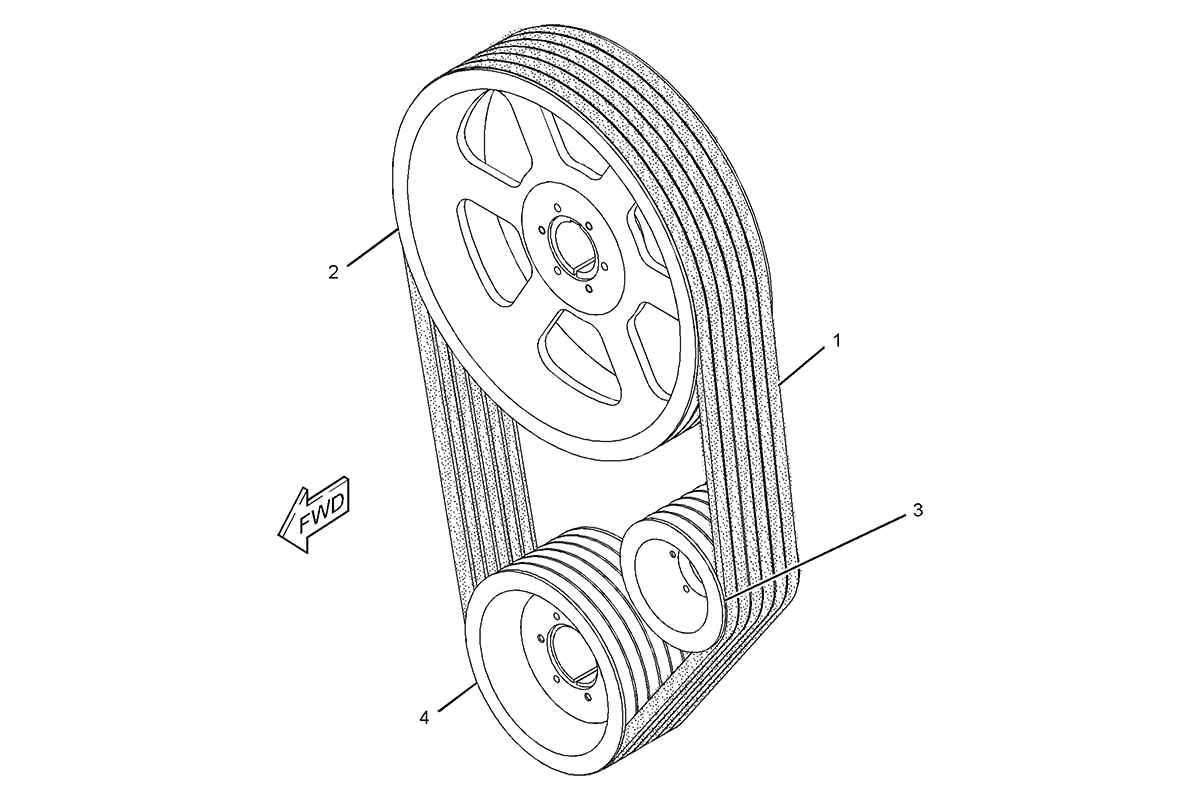 CATERPILLAR PULLEY GP-FAN DRIVE