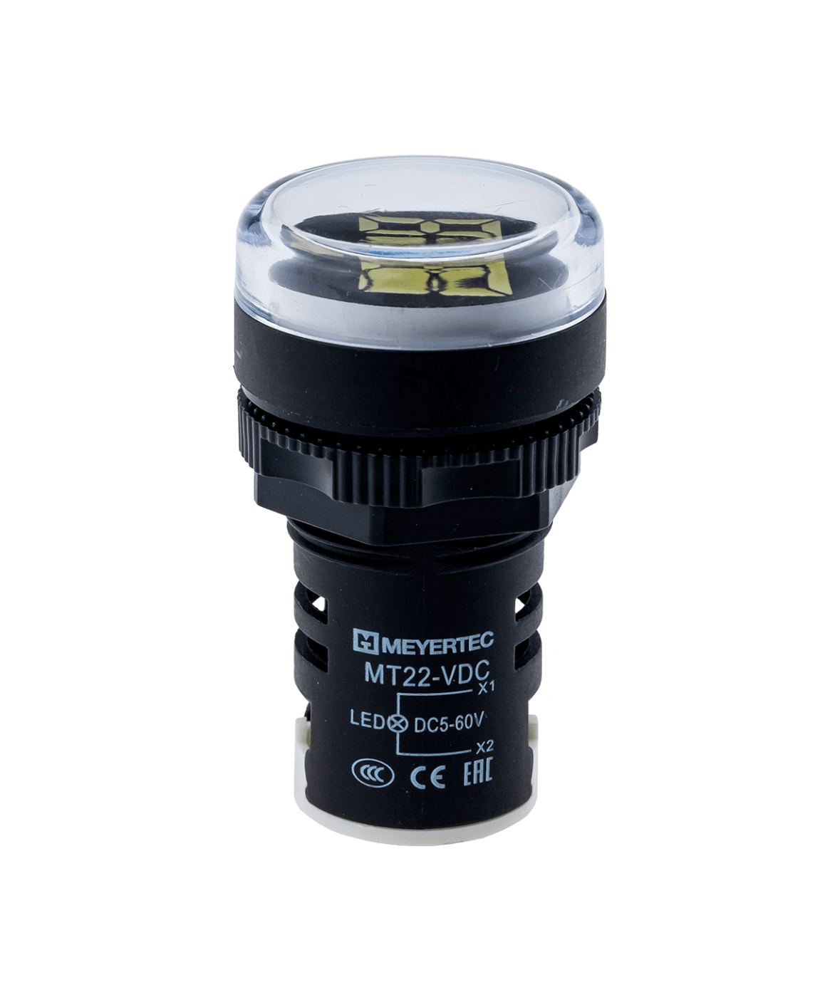 Индикатор напряжения, 5-60V DC, белый MT22-VDC1