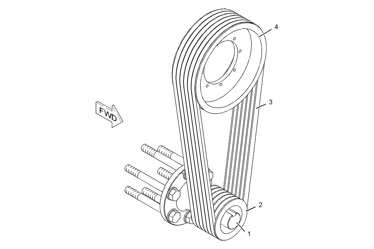 CATERPILLAR PULLEY GP-FAN DRIVE