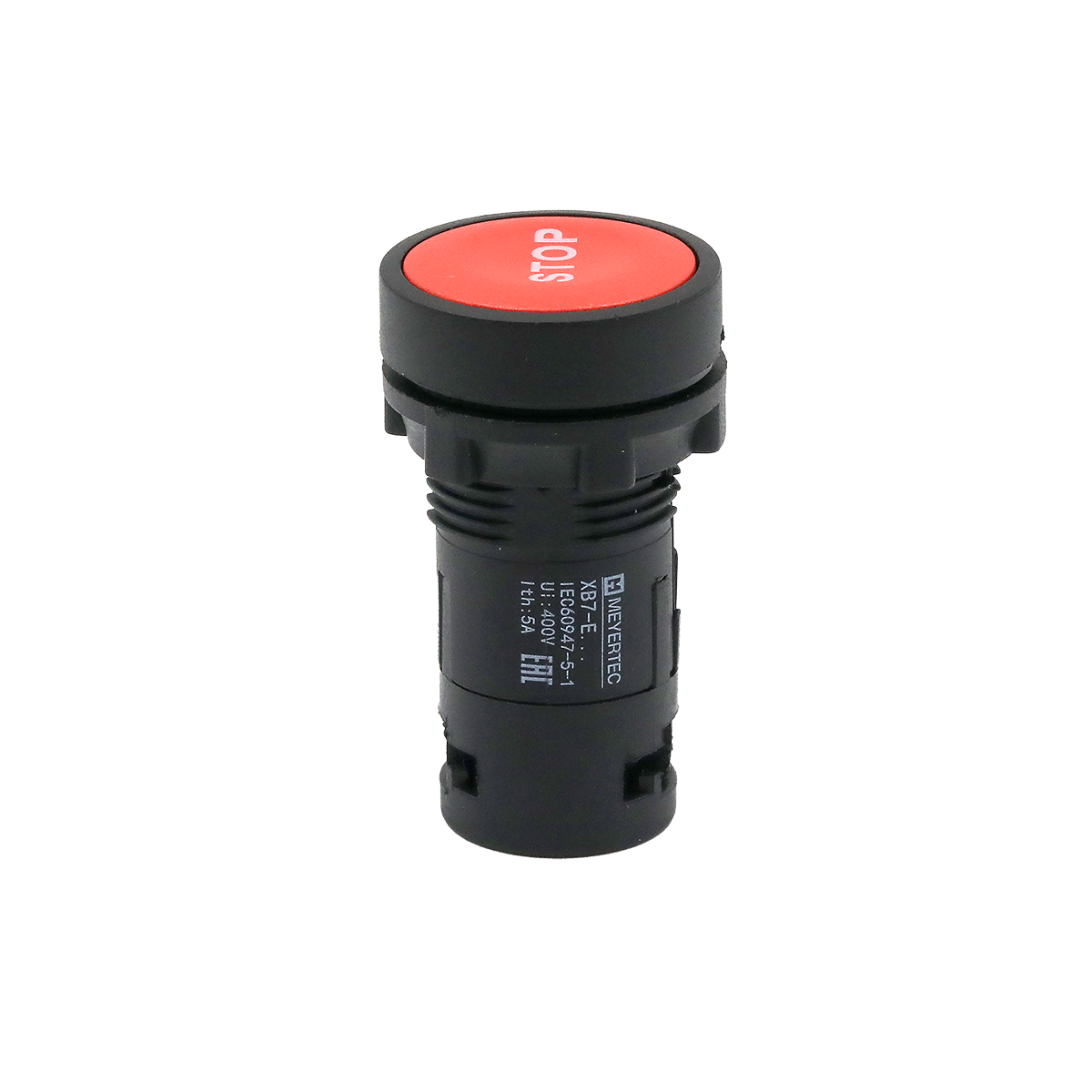 Кнопка плоская красная, маркировка "STOP", 1NC, IP54, пластик MTB7-EA41622