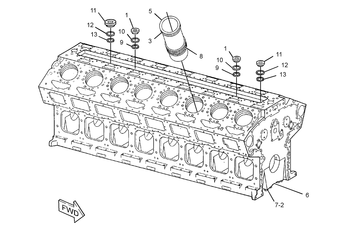 CATERPILLAR CYLINDER BLOCK AS