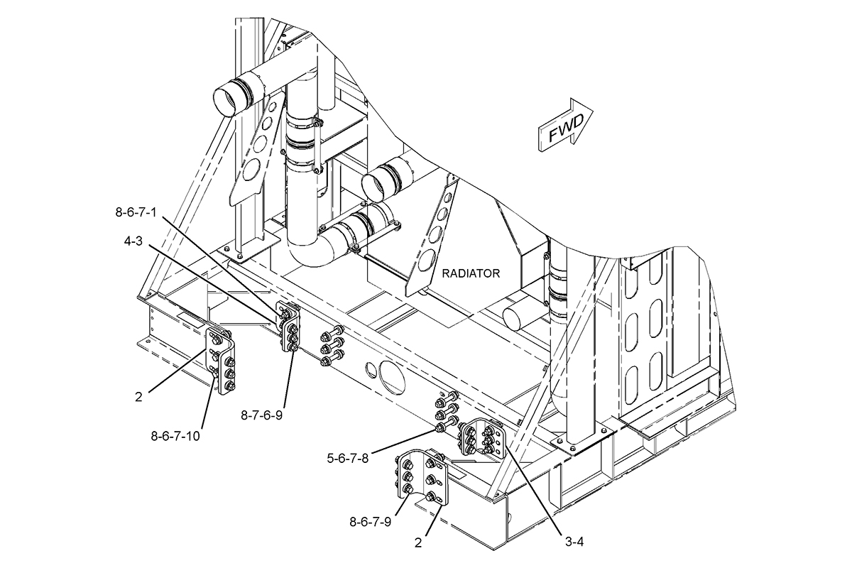 CATERPILLAR MOUNTING GP-RADIATOR