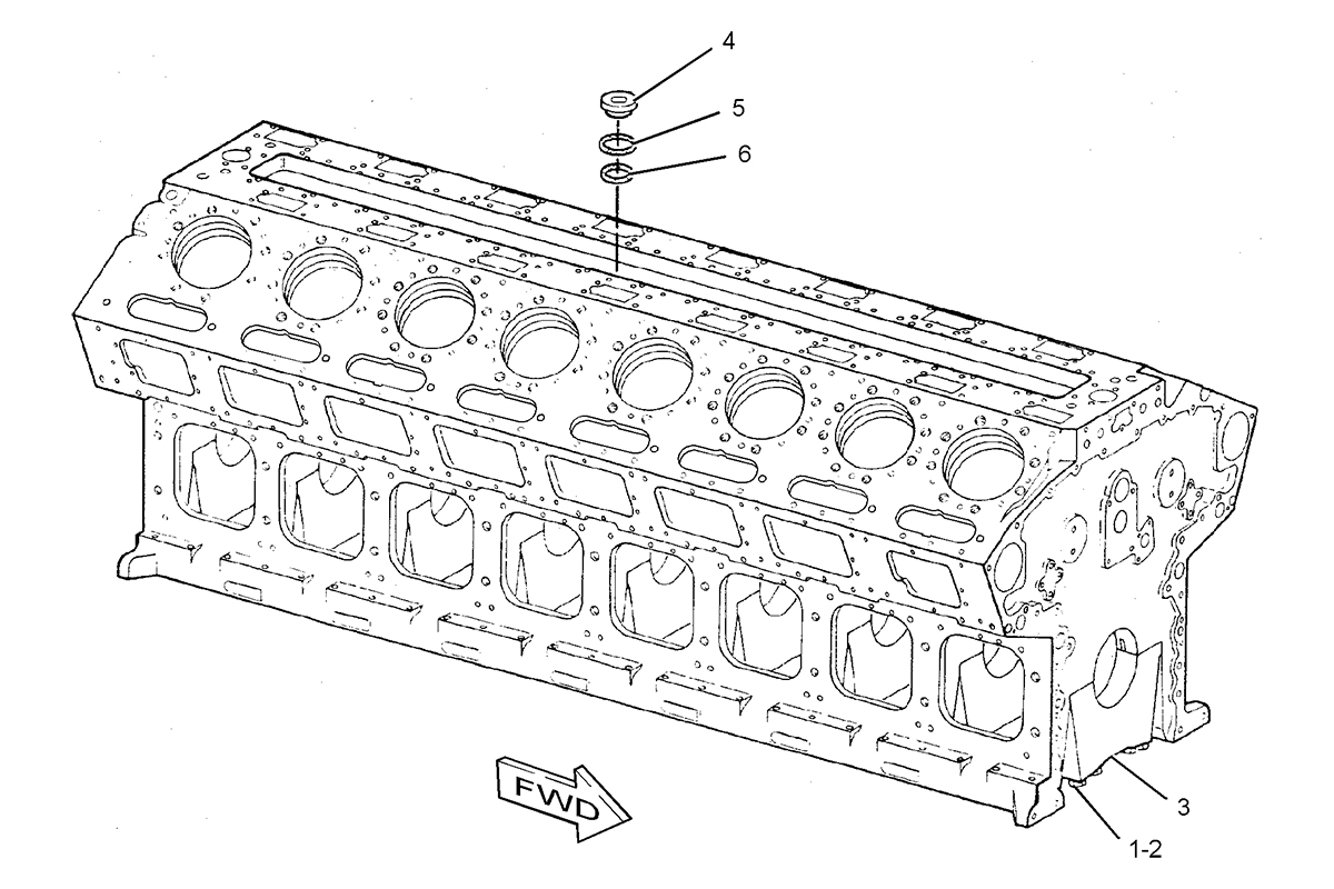 CATERPILLAR CYLINDER BLOCK AS