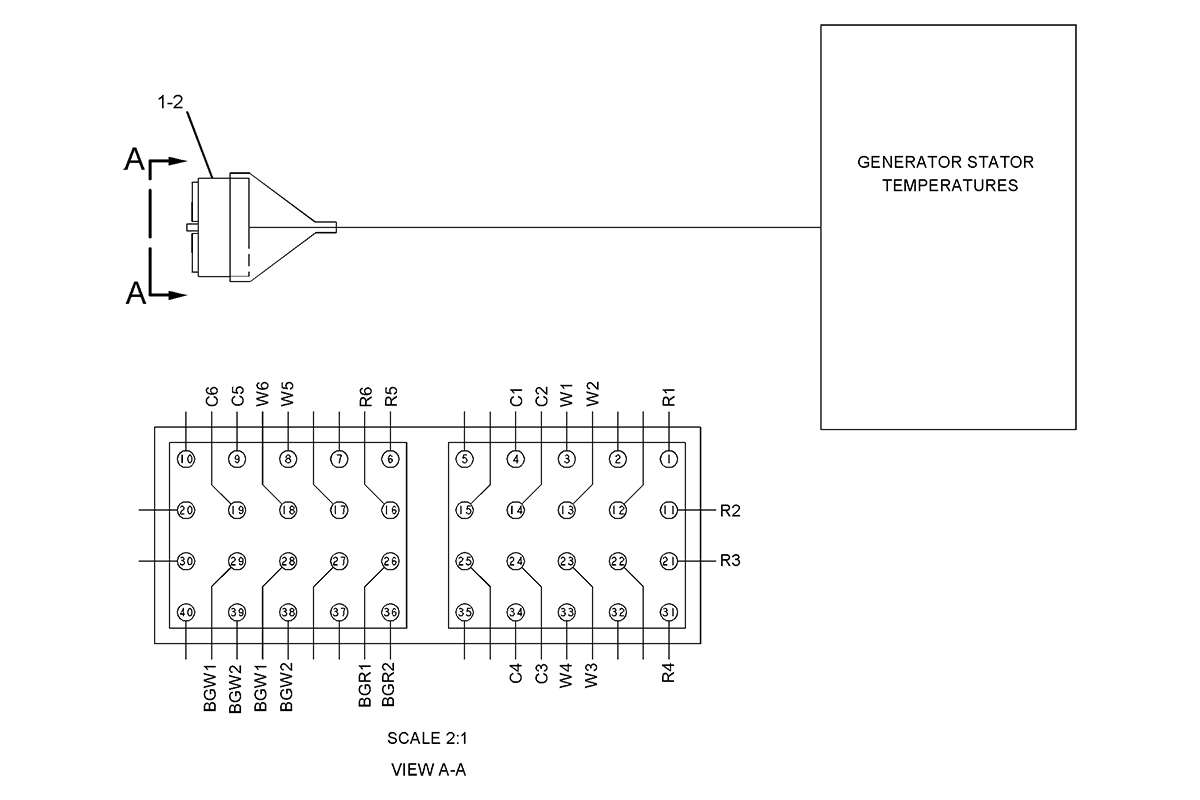 CATERPILLAR CONNECTOR AS –RESISTIVE TEMPERATURE DEVICE