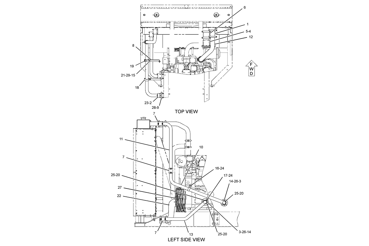 CATERPILLAR LINES GP-COOLANT