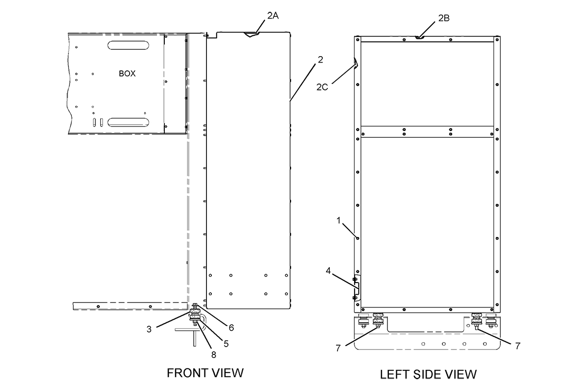 CATERPILLAR BOX GP-EXTENSION TERMINAL –SIDE