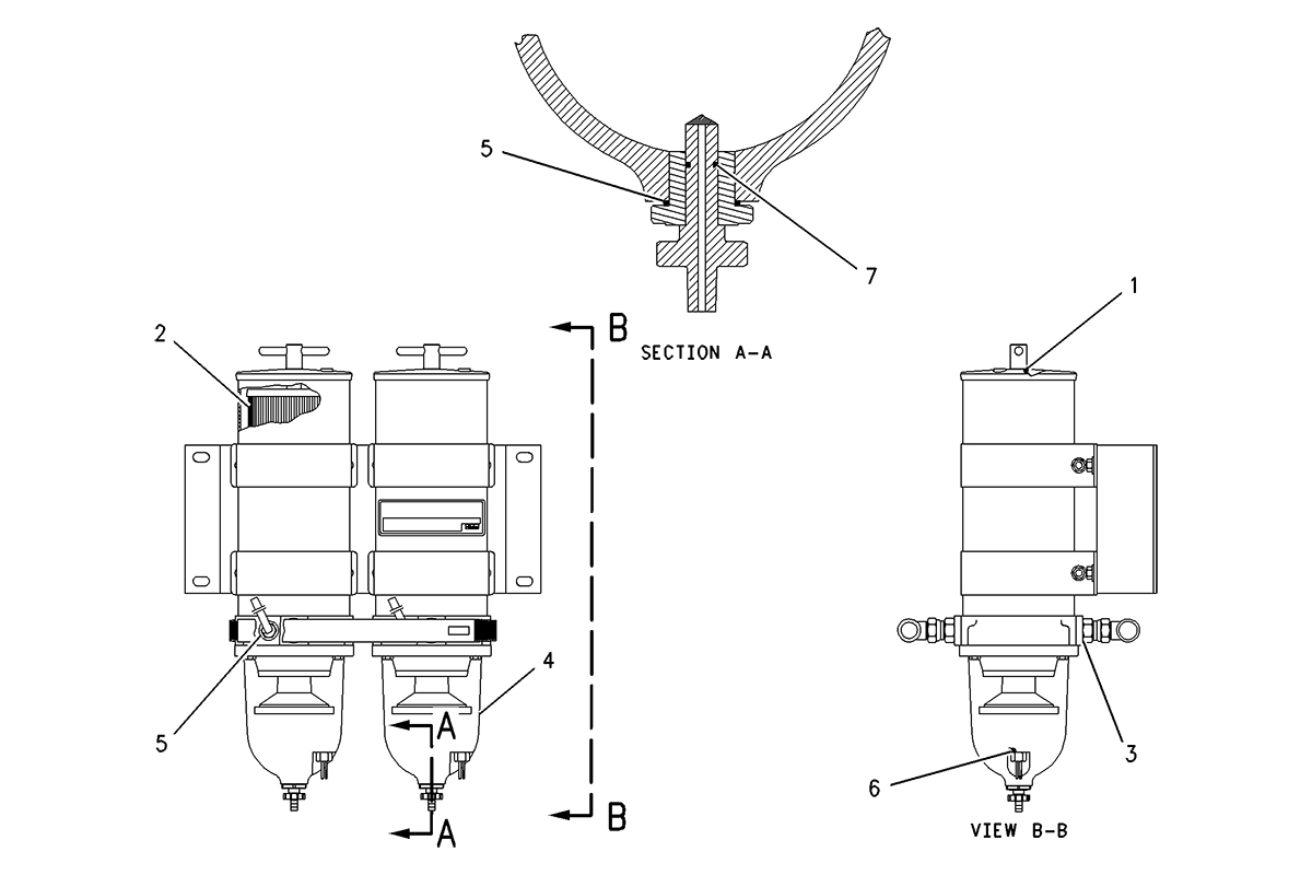 CATERPILLAR SEPARATOR GP-WATER –PRIMARY FUEL FILTER