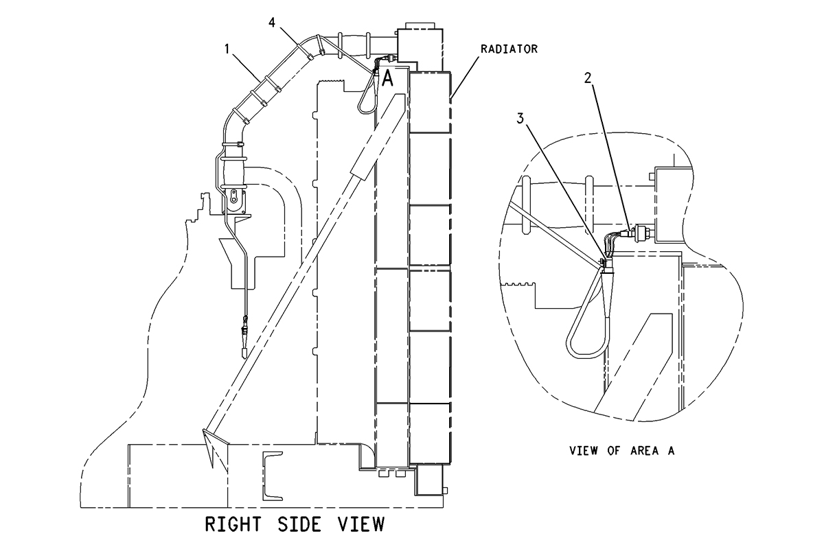 CATERPILLAR SENSOR & MTG GP-RADIATOR
