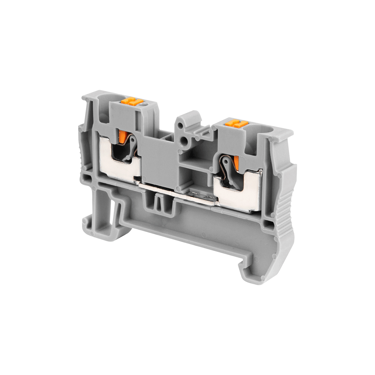 Клемма push-in проходная, 4 мм², серая MTP-4