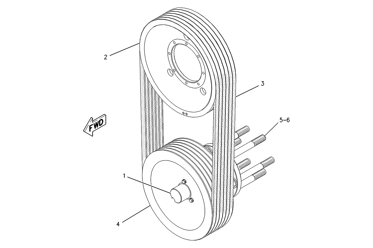 CATERPILLAR PULLEY GP-FAN DRIVE