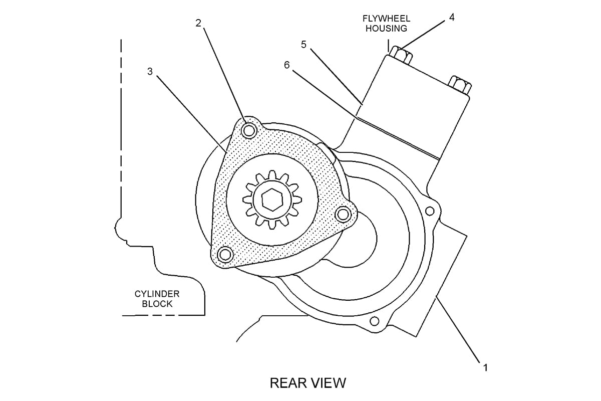 CATERPILLAR STARTING MOTOR GP-AIR –SINGLE