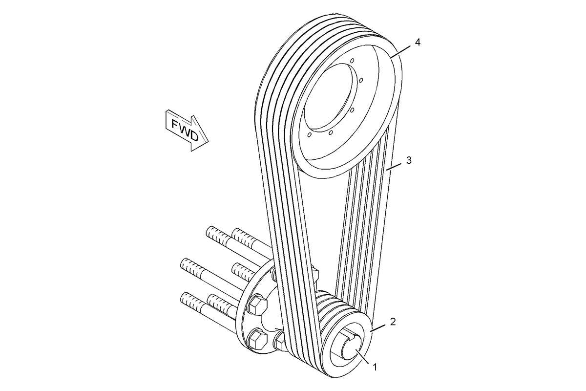 CATERPILLAR PULLEY GP-FAN DRIVE