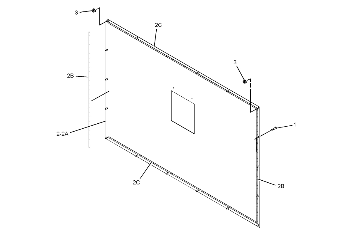 CATERPILLAR COVER GP-EXTENSION BOX –REAR