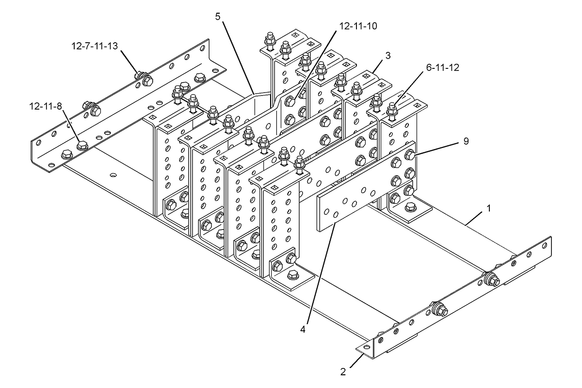 CATERPILLAR BUS BAR GP-CIRCUIT BREAKER –REAR EXTENSION