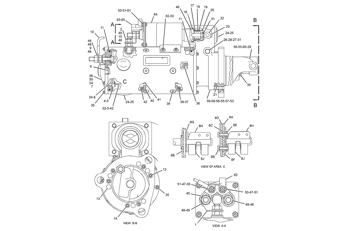 CATERPILLAR STARTING MOTOR GP-ELECTRIC *R