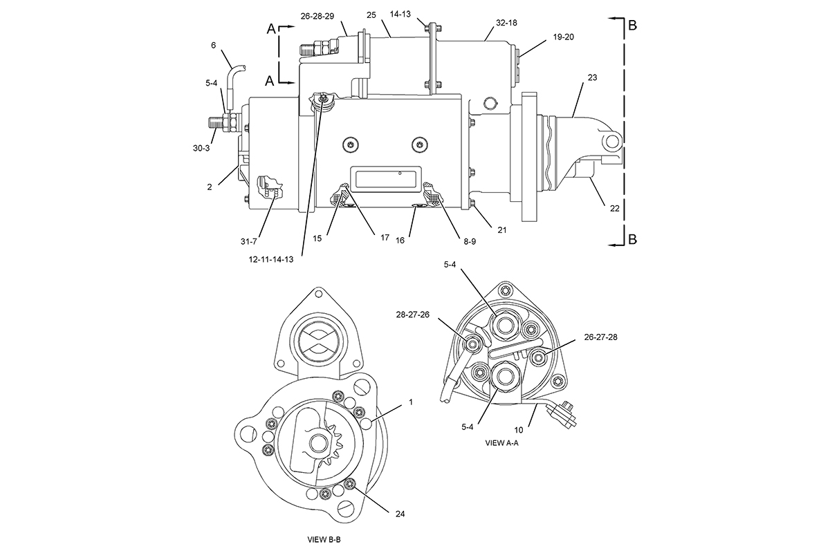 CATERPILLAR STARTING MOTOR GP-ELECTRIC *R