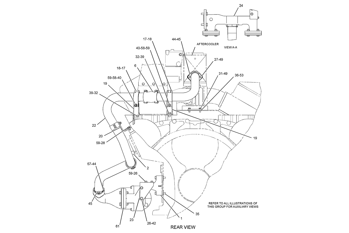 CATERPILLAR LINES GP-WATER –AFTERCOOLER