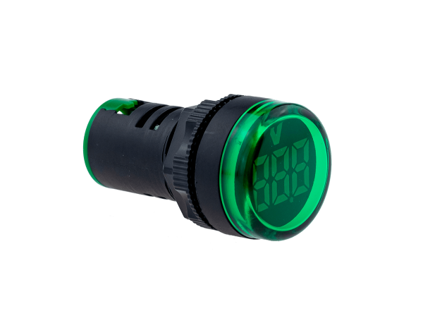 Индикатор напряжения, 5-60V DC, зеленый MT22-VDC3