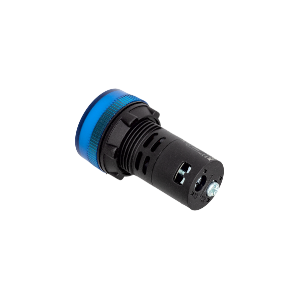Сигнальная LED лампа, синий, 24V AC/DC IP65 MT22-SA16