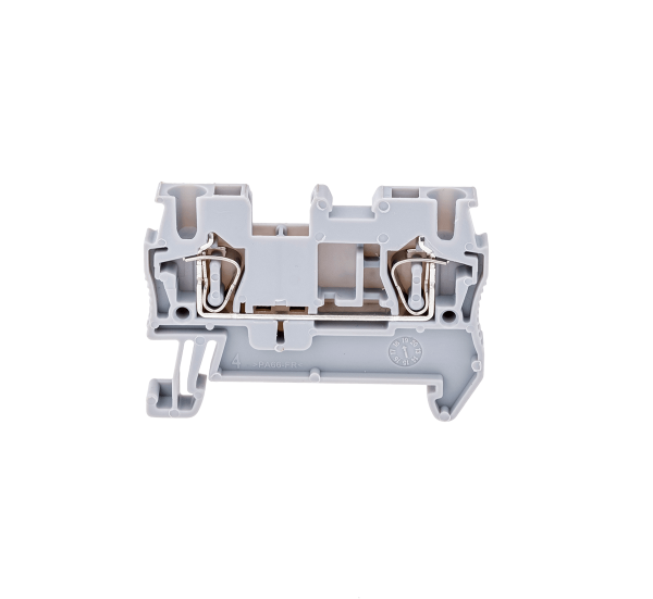 Клемма пружинная проходная, 2.5 мм², серая MTS-2.5
