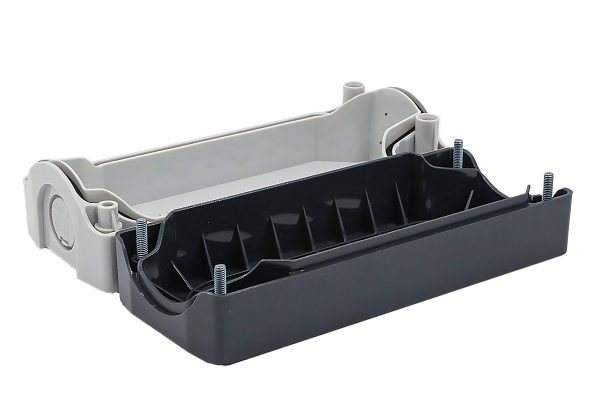 Корпус кнопочного поста, 4 места, серый, IP67 MTB2-F89