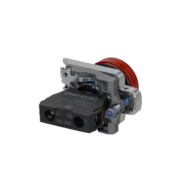 Лампа сигнальная красная, 220V AС/DC, IP65, металл MTB4-BV743