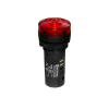 Зуммер с подсветкой, 80дБ, красный, 220V AС, IP65, пластик MT22-SM220E