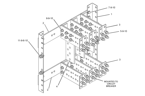 CATERPILLAR BUS BAR GP-CIRCUIT BREAKER –SIDE EXTENSION