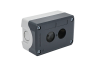 Корпус кнопочного поста, 2 места, серый, IP67 MTB2-F87