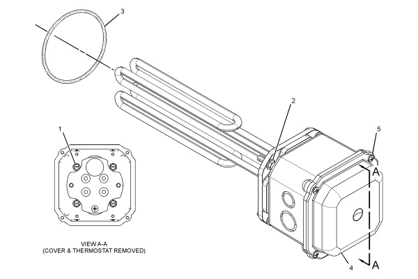 CATERPILLAR ELEMENT GP-JACKET WATER HEATER