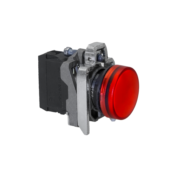Лампа сигнальная красная, 220V AС/DC, IP65, металл MTB4-BV743
