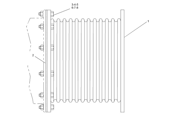 CATERPILLAR FITTING GP-EXHAUST –FLEXIBLE