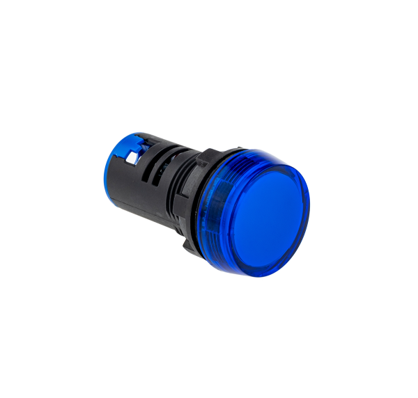 Сигнальная LED лампа, синий, 380V AC IP65 MT22-S76