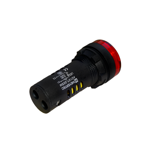 Зуммер с подсветкой, 80дБ, красный, 220V AС, IP65, пластик MT22-SM220E