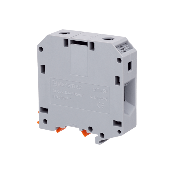 Клемма винтовая силовая 50 мм², серая MTI-50