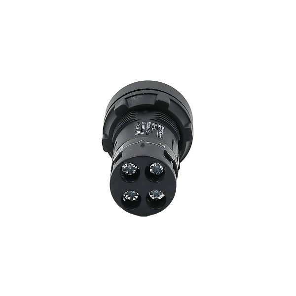 Кнопка зеленая выступающая с подсветкой, 1NO, 220V AC, IP54, пластик MTB7-EW33616