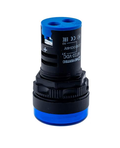 Индикатор напряжения, 5-60V DC, синий MT22-VDC6