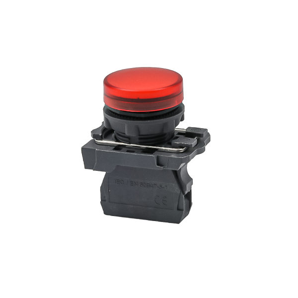 Лампа сигнальная красная, 24V AС/DC, IP65, пластик MTB5-AV741