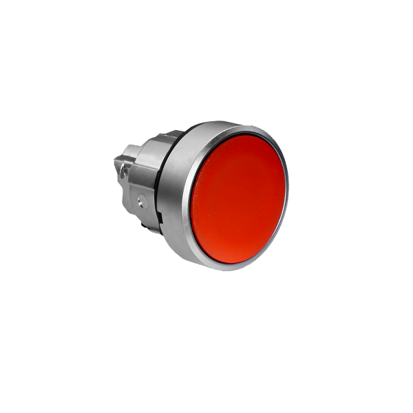 Головка кнопки, плоская, красная, IP65, металл MTB4-BA4C