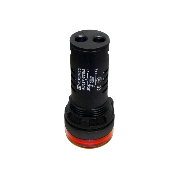Зуммер с подсветкой, 80дБ, красный, 24V AС/DC, IP65, пластик MT22-SM24E